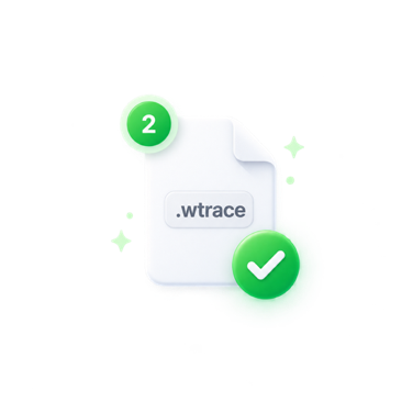 Illustration of a portable Webtrace capture file